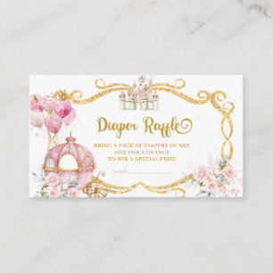 Royal Princess Rosa Pumpkin Carriage Diaper Raffle Tilläggskort