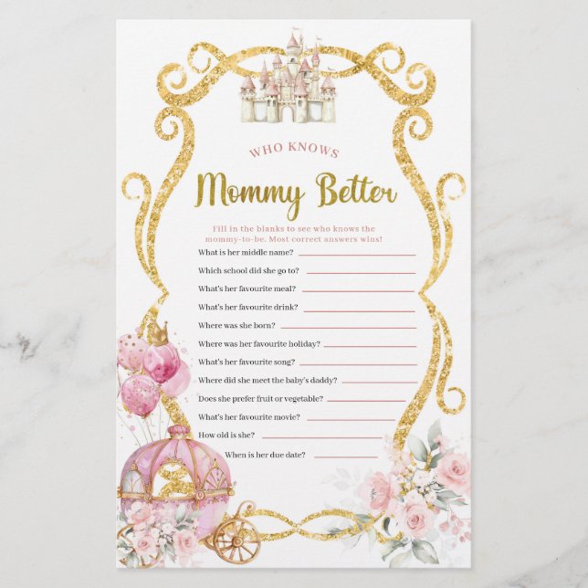 Royal Princess som känner till bättre spel i Mamma (Framsida)