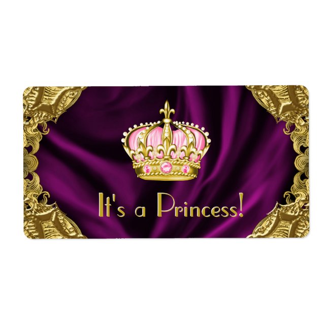 Royal Princess Vattenflaska Fraktsedel (Framsidan)