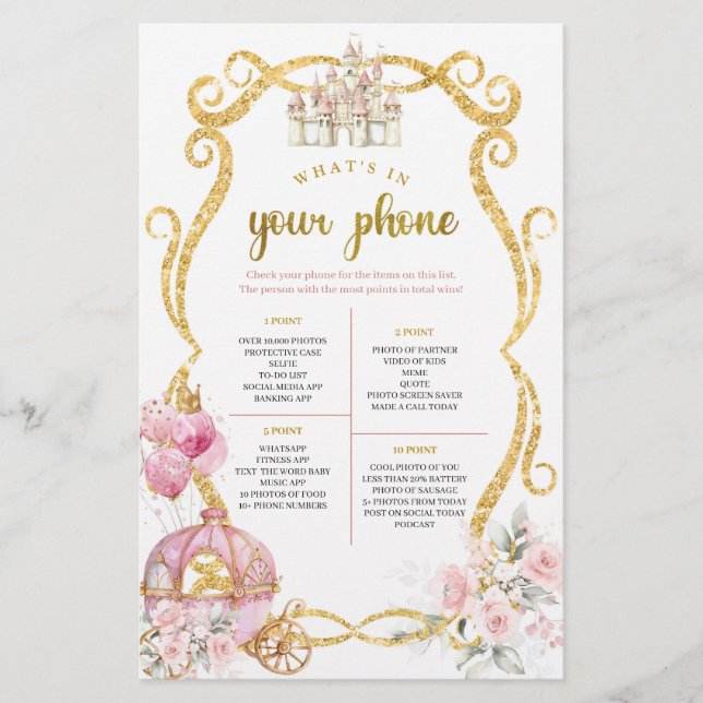 Royal Princess What's in your Mobil Game (Framsida)