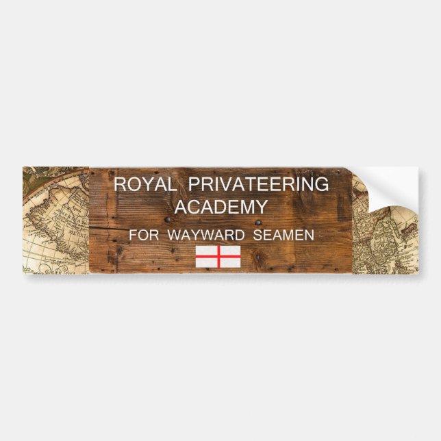 Royal Privateering Academy OFMD Bumper Sticker Bildekal (Framsidan)