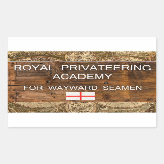 Royal Privateering Academy OFMD Sticker Rektangulärt Klistermärke