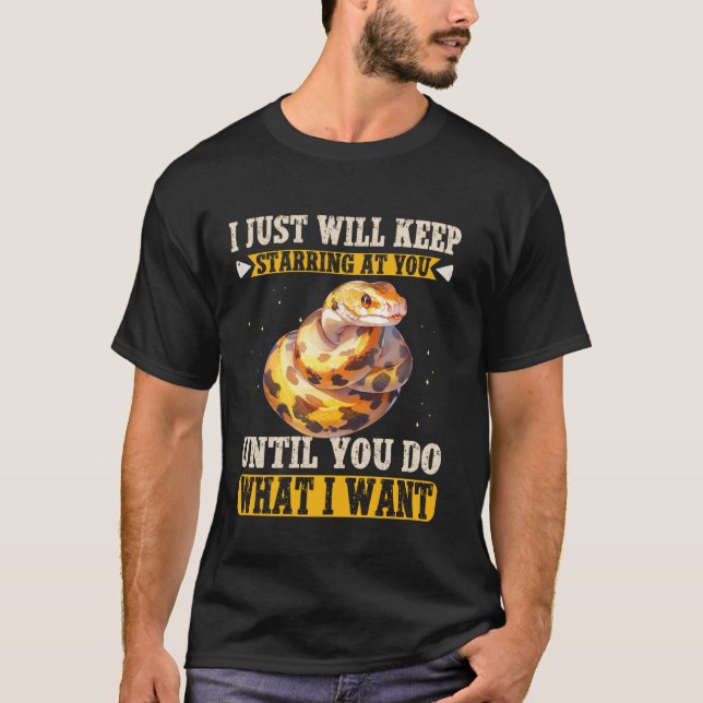 Royal Python Tanktillbehör Sängkläder Fuktighetsgi T Shirt (Framsida)