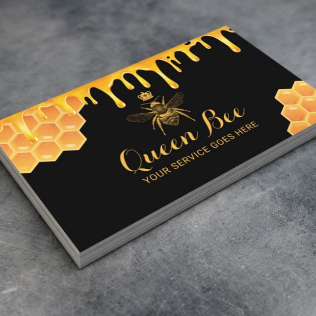 Royal Queen Bee Honungsbibiodlare Visitkort (Skapare uppladdad)