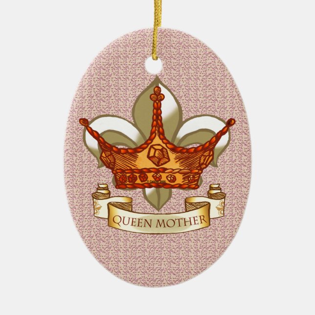 Royal Queen Mor Julgransprydnad Keramik (Framsidan)