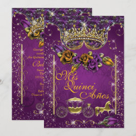 Royal Quinceañera och Söta 16-partsinbjudningar Inbjudningar