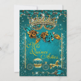 Royal Quinceañera och Söta 16-partsinbjudningar Inbjudningar