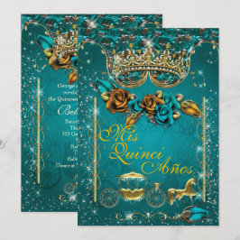 Royal Quinceañera och Söta 16-partsinbjudningar Inbjudningar
