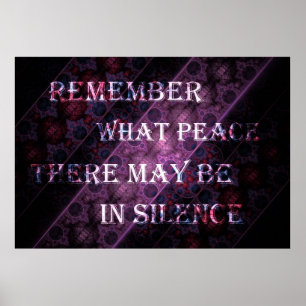 Royal Rand Desiderata Dikt Excerpt Poster