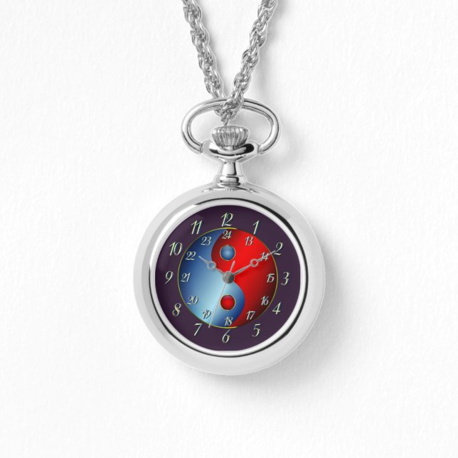 Royal Rebel - Lila Yin Yang Armbandsur (Framsida)