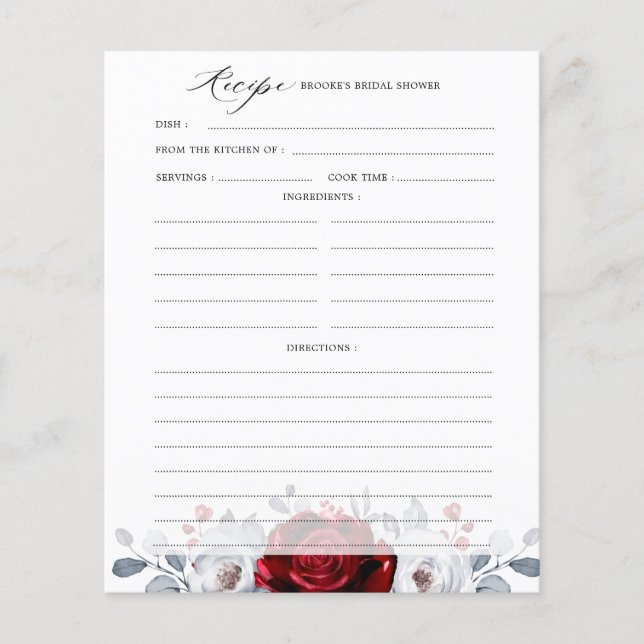 Royal Red White Silver Metallic Möhippa (Framsida)