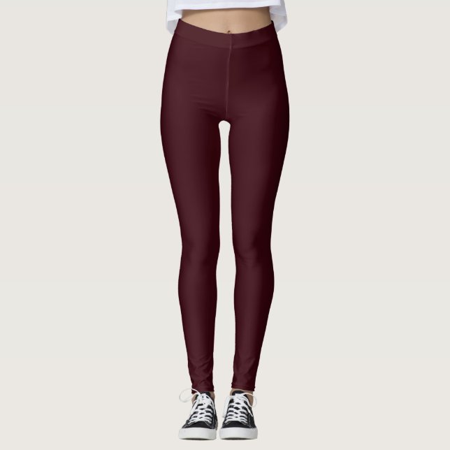 Royal Red Wine Leggings (Framsida)