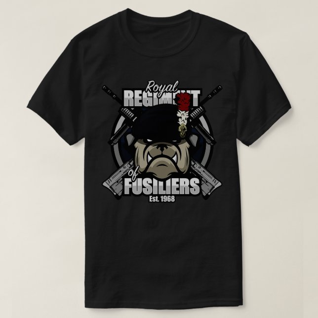 Royal Registrering av fusiliers 3 T Shirt (Design framsida)