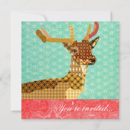 Royal Reindeer Turcos Red Inbjudningar