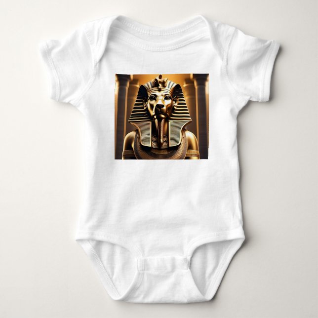 **"Royal Roar: Golden Pharaoh Lejon"** T Shirt (Framsida)
