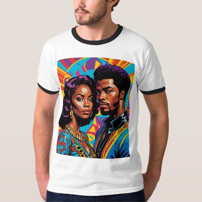 Royal Roots Vibrant Afro Kärlek T-Shirt (Framsida)