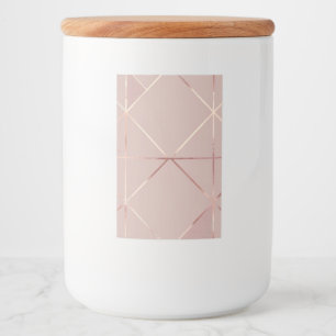Royal Rosa Ceramic Lid Burk Mat Etikett