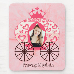 Royal Rosa Princess Carriage Marble Birthday Photo Musmatta