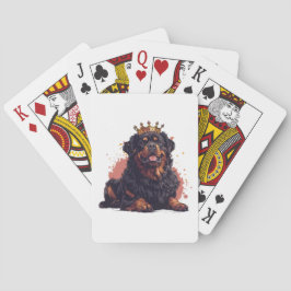 Royal Rottweiler Hund Queen Krona Casinokort