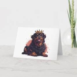 Royal Rottweiler Hund Queen Krona Kort