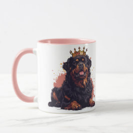 Royal Rottweiler Hund Queen Krona Mugg