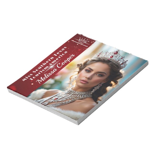 Royal Ruby Shimmer Pageant Autografblock Anteckningsblock (Roterad)