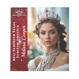Royal Ruby Shimmer Pageant Autografblock Anteckningsblock