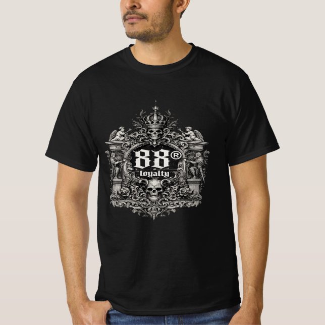 Royal Skull Emblem Men’s T-Shirt (Framsida)