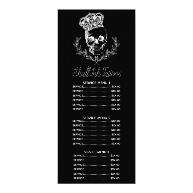 Royal Skull Reklamkort (Framsidan)
