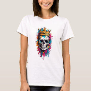 "Royal Skullgrafik T-Shirt - fetstil och konstnärl