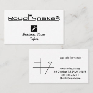 Royal Snakes BlackBusiness Card Visitkort