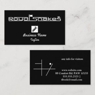 Royal Snakes BlackBusiness Card Visitkort