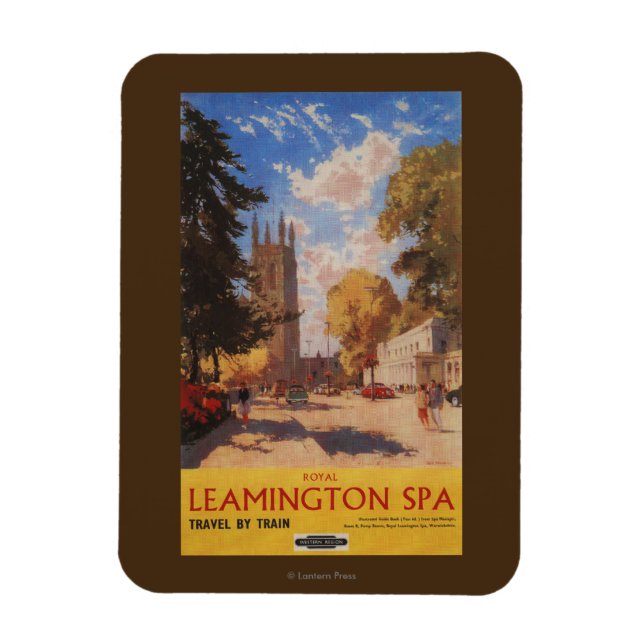 Royal Spa, Street View British Railways Poster Magnet (Vertikal)