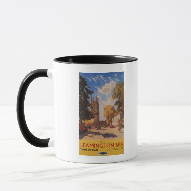 Royal Spa, Street View British Railways Poster Mugg (Vänster)