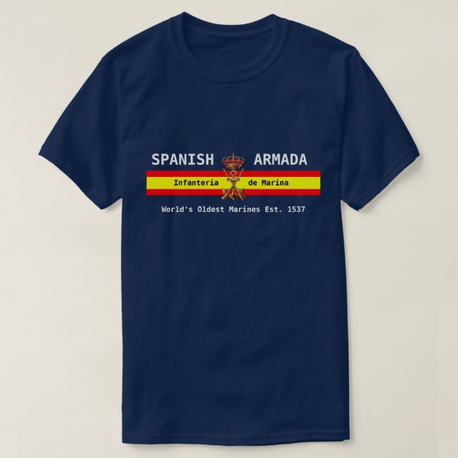 Royal spanska Marines Motto T Shirt (Design framsida)