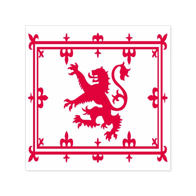 Royal Standard of Scotland Red Lejon Scottish Flag Självfärgande Stämpel (Design)