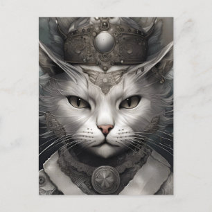 Royal Steampunk Cat Vykort