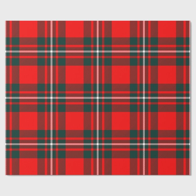 Royal Stewart Clan Tartan Inpackningspapper Presentpapper (Platt)