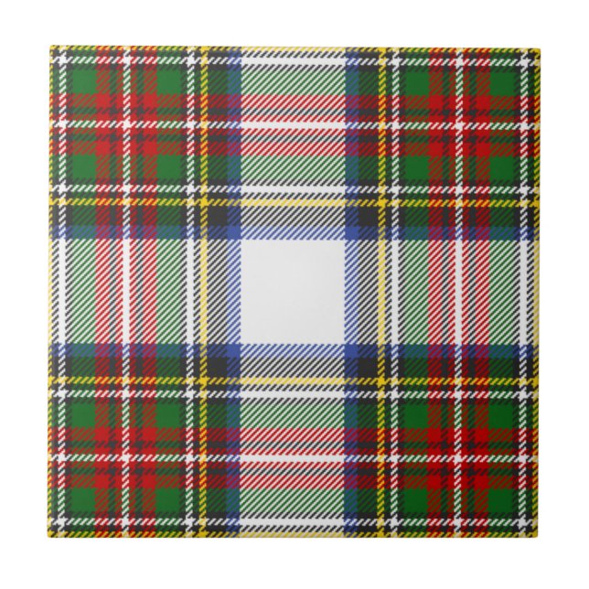 Royal Stewart Dress Klan Tartan Pput Mönster Kakelplatta (Framsidan)