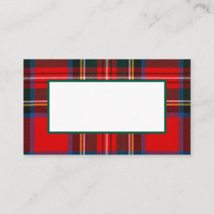 Royal Stewart-julklapp Placeringskort