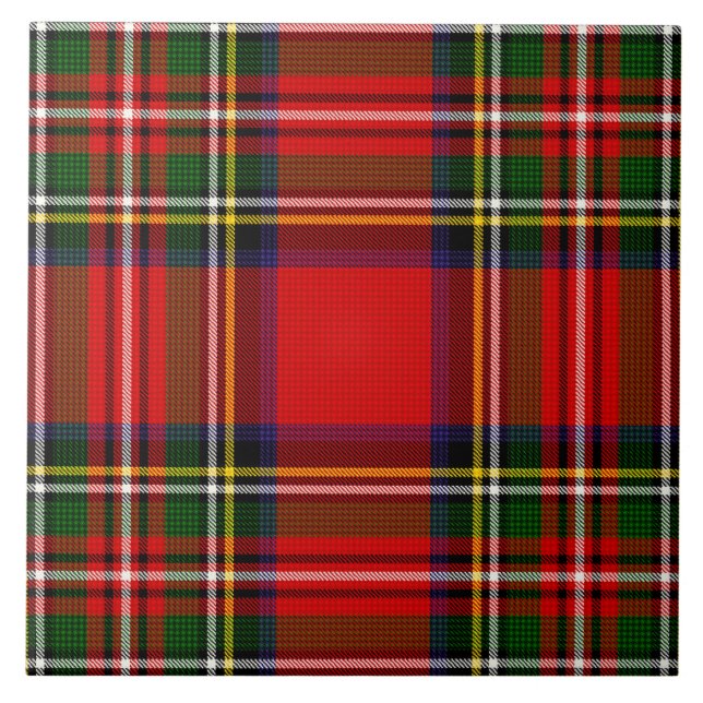 Royal Stewart Klan Tartan Play Kakelplatta (Framsidan)