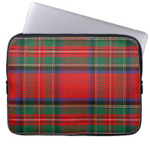 Royal Stewart red och grönt Scots tartan mönster