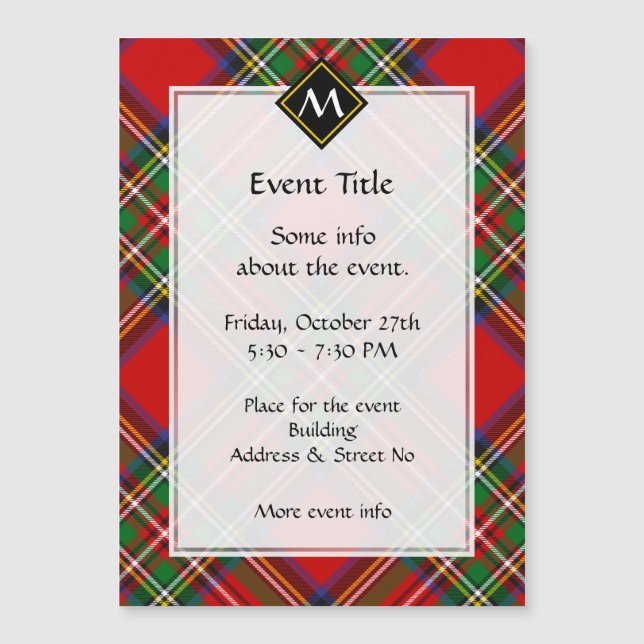 Royal Stewart-ruta (Framsida)