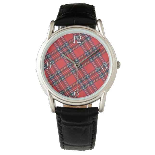 Royal Stewart Scottish Highlands Tartan Watch Armbandsur (Framsida)