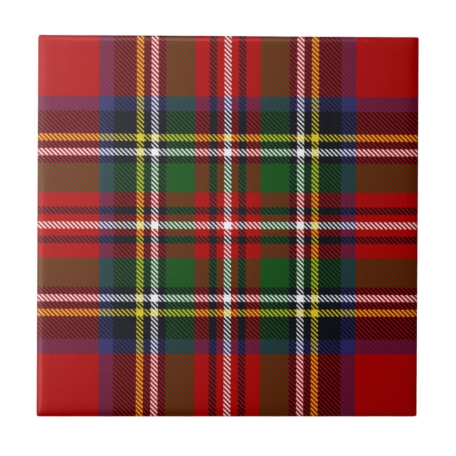Royal Stewart Tartan Kakelplatta (Framsidan)