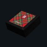 Royal Stewart Tartan Minnesask<br><div class="desc">Royal Stewart traditionell tartan med modernt färg. Att ha rött och grönt färg är idealiskt för julens dekoration. Sömlös mönster. Anpassningsbar och monogram.</div>