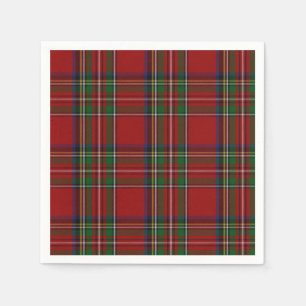 Royal Stewart Tartan Plaid Papprare Napkins Pappersservett