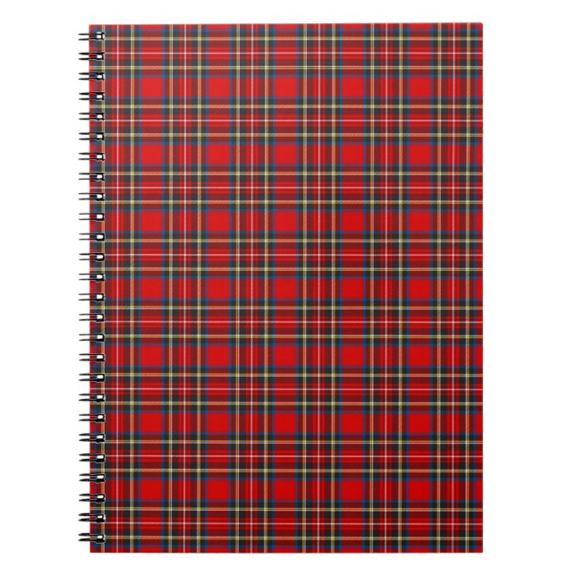 Royal Stewart Tartan Play Scottish Mönster Anteckningsbok (Framsidan)