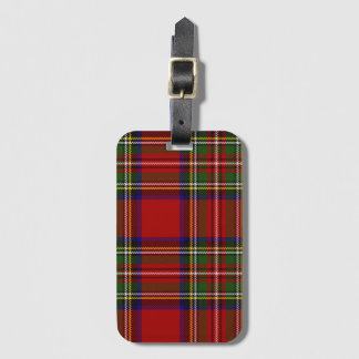 Royal Stewart Tartan Play Scottish Mönster Bagagebricka