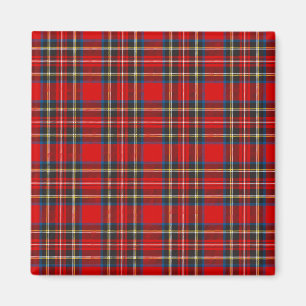Royal Stewart Tartan Play Scottish Mönster Magnet